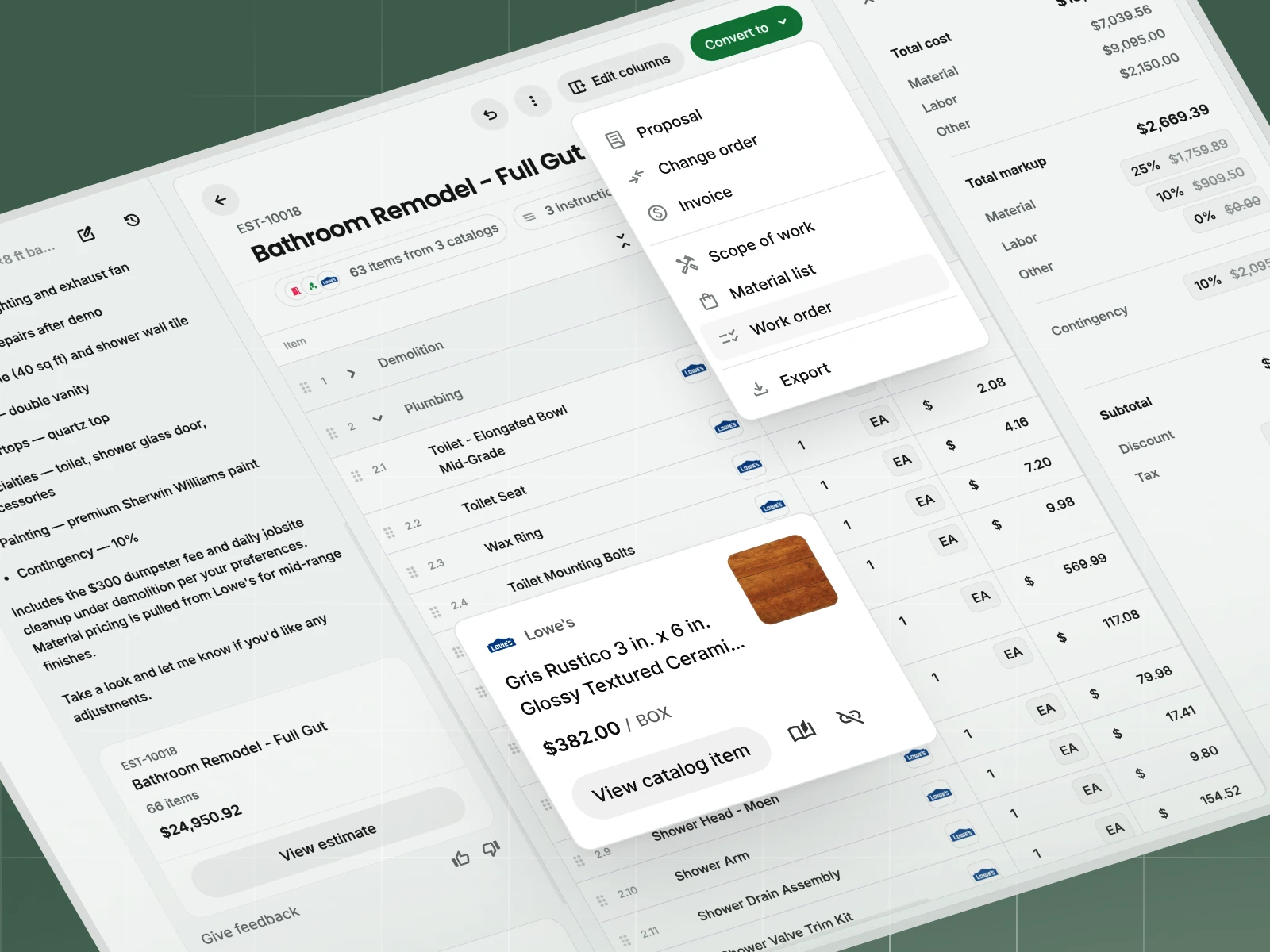 Handoff app screenshot