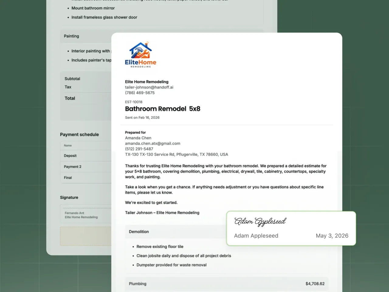 Proposals screenshot