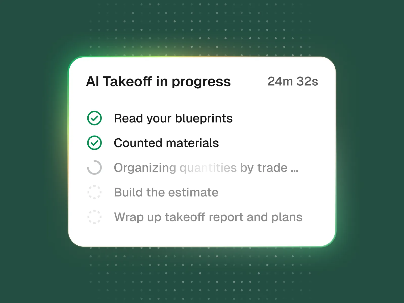 Handoff AI processing a residential plan set