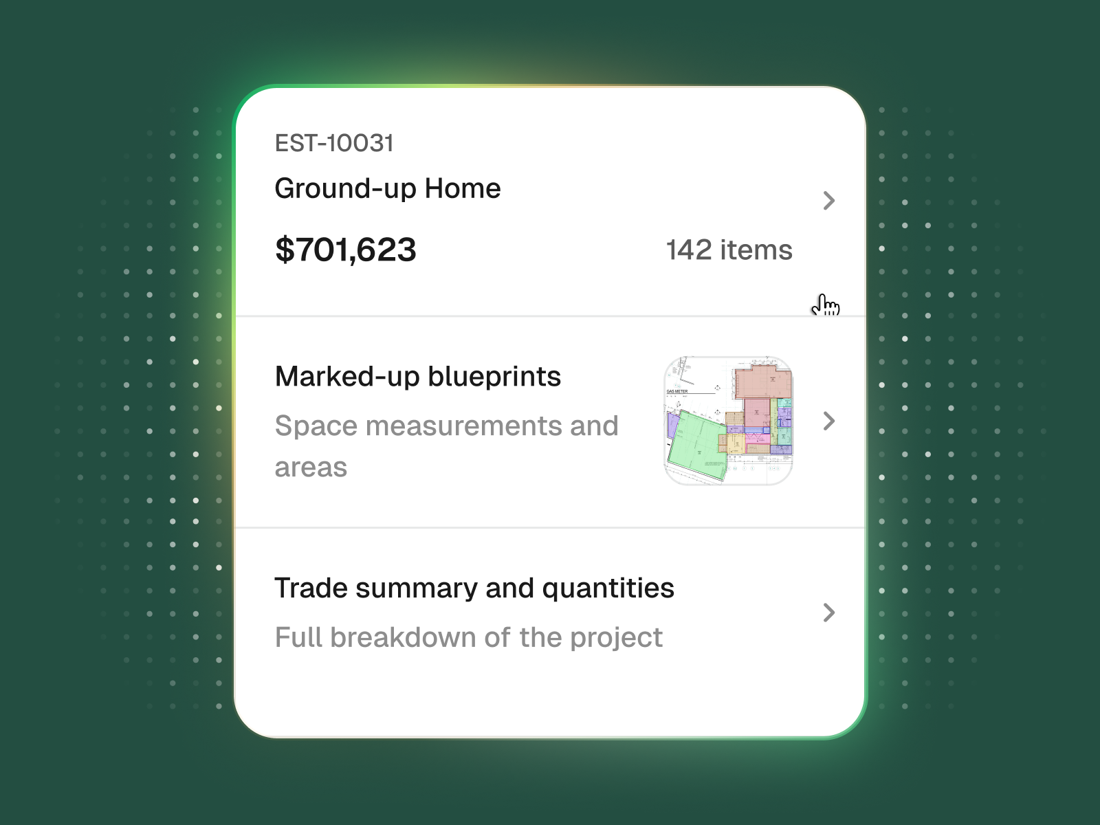 Handoff app screenshot